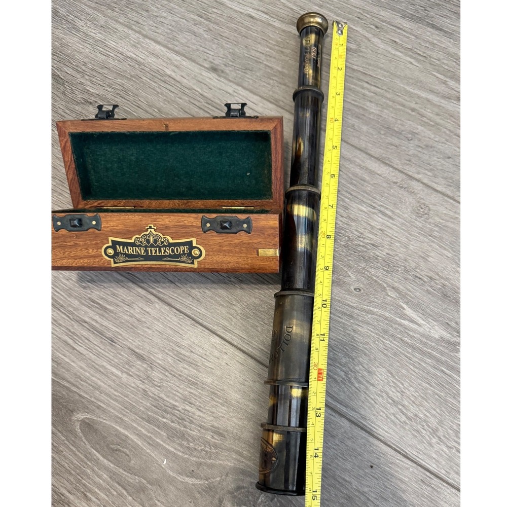 Dollond London Marine Telescope  Nautical Brass Pirate Spyglass Collectible